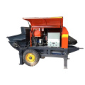 Mobile portable concrete mixer with pump